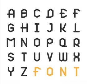 卡通字母