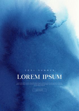 中式水彩晕染背景