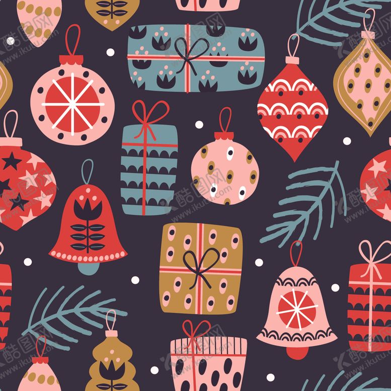 编号：88016809290806368628【酷图网】源文件下载-圣诞装饰背景