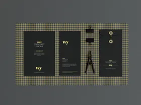 VI样机办公用品文具信纸