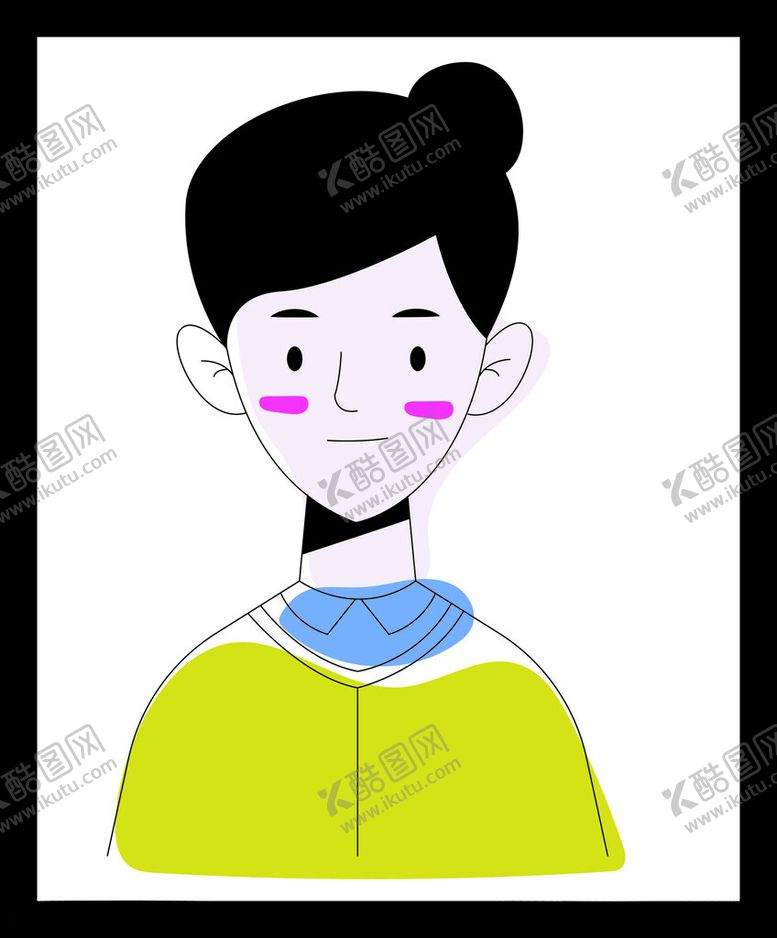编号：49074002022333064688【酷图网】源文件下载-卡通女孩头像