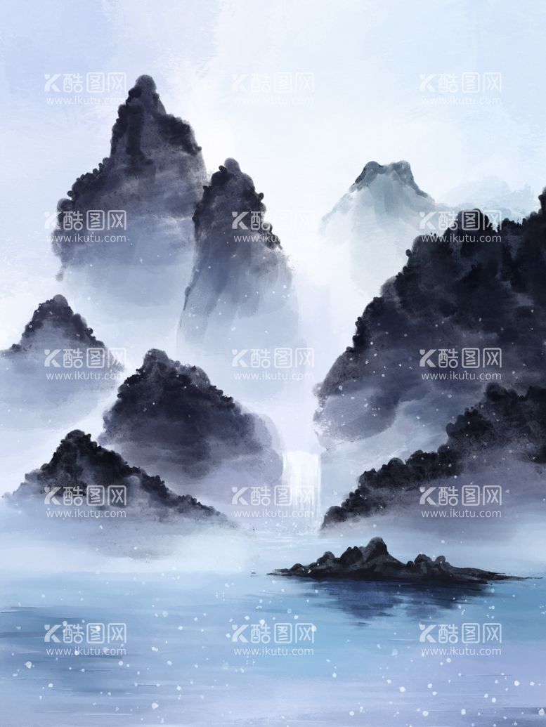 编号：12335412152039471844【酷图网】源文件下载-水墨画图片山水风景中国风