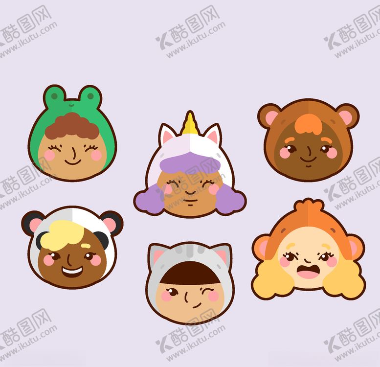 编号：18431109211022266263【酷图网】源文件下载-卡哇伊卡通形象