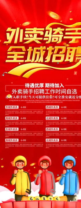 外卖骑手招聘