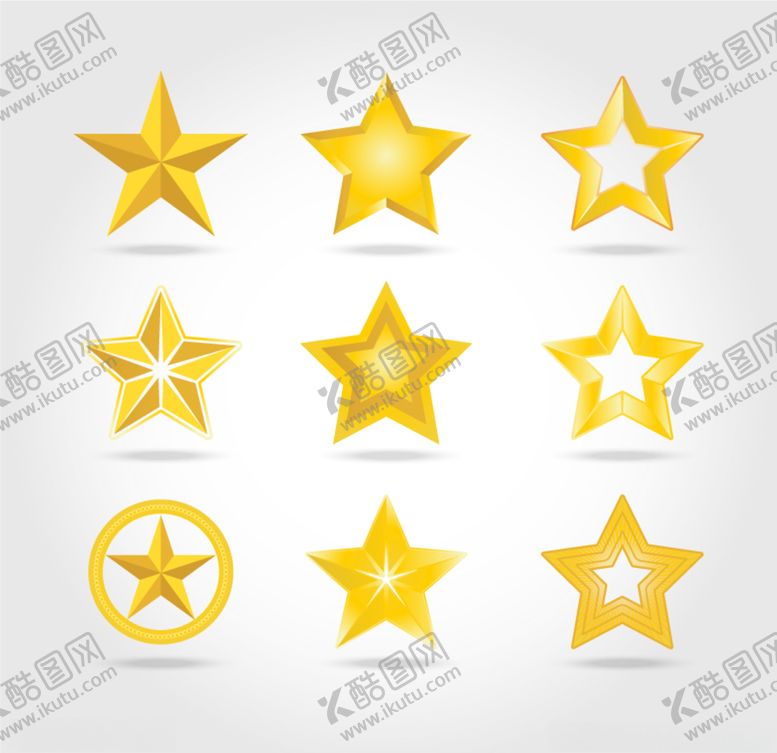 编号：51247309270737135027【酷图网】源文件下载-金色五角星