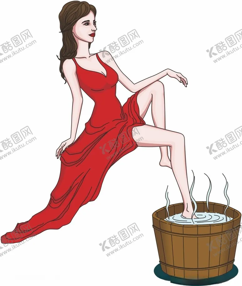 编号：34874802220612023348【酷图网】源文件下载-美女泡脚