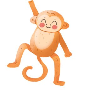 小猴子插画