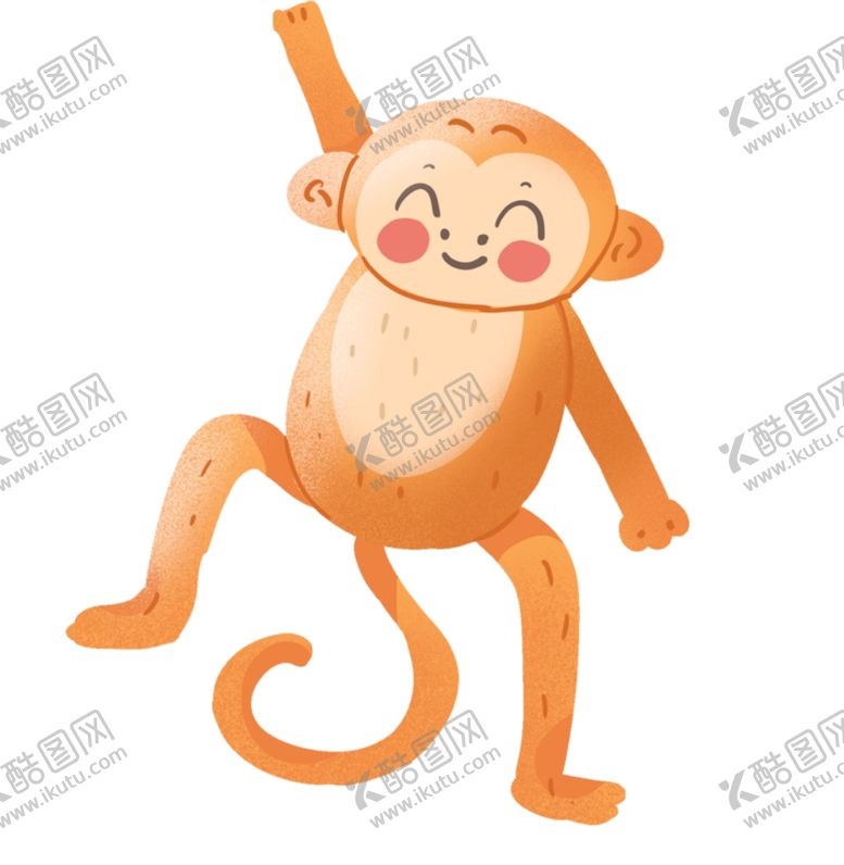 编号：46655806240040188075【酷图网】源文件下载-小猴子插画