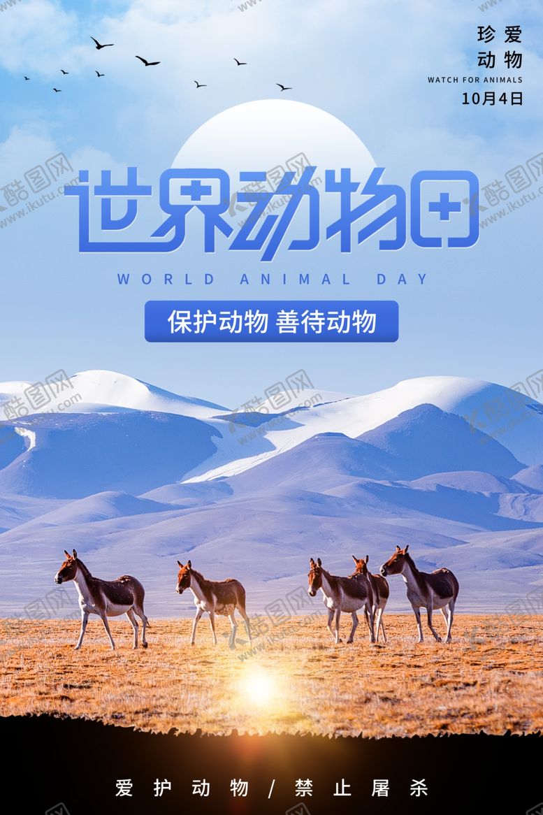 编号：27439912161141385867【酷图网】源文件下载-世界动物日海报