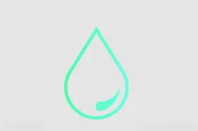 水滴符号图标浪花泡