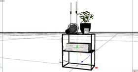 C4D模型一套茶几