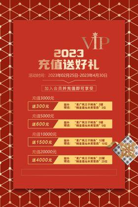 2023会员充值优惠