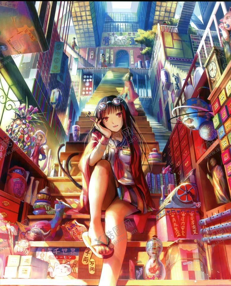 编号：50584909271137508390【酷图网】源文件下载-二次元美女手绘插画图片