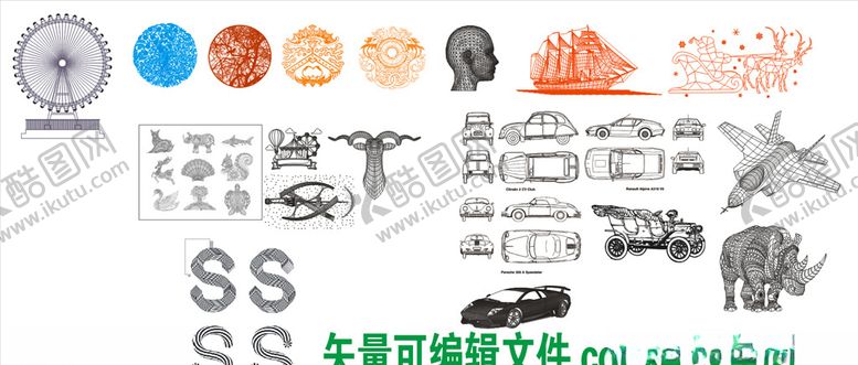 编号：64058810261011037722【酷图网】源文件下载-线条画3D图