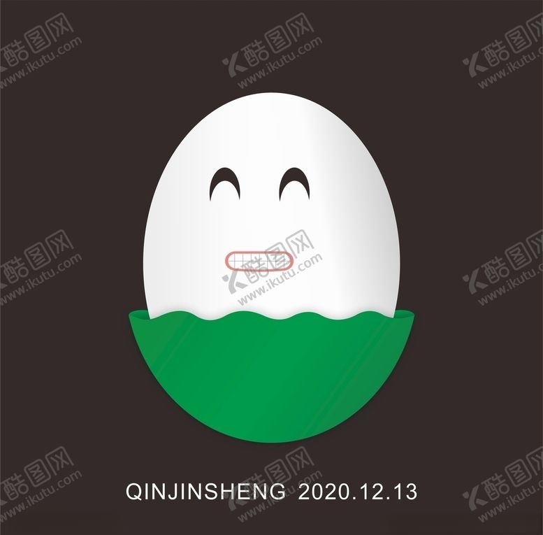 编号：26611210280238371163【酷图网】源文件下载-表情包鸡蛋绿色