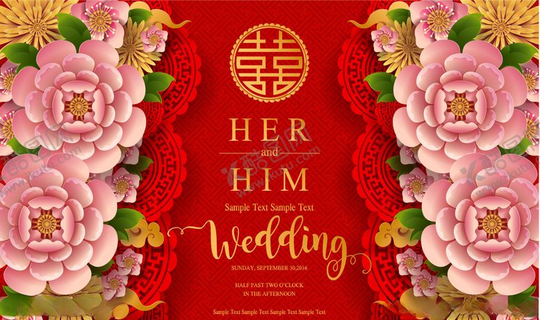 编号：65190205132349349917【酷图网】源文件下载-中式婚礼图片