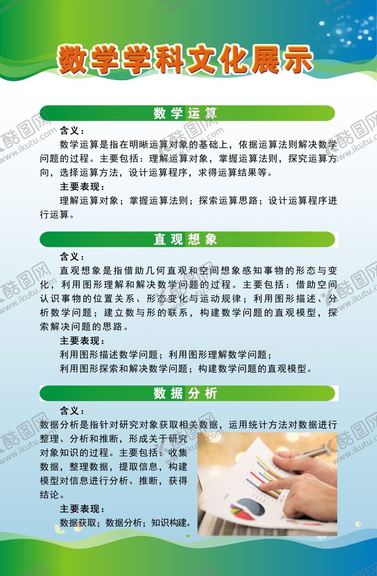 编号：59676507071958081298【酷图网】源文件下载-数学展板