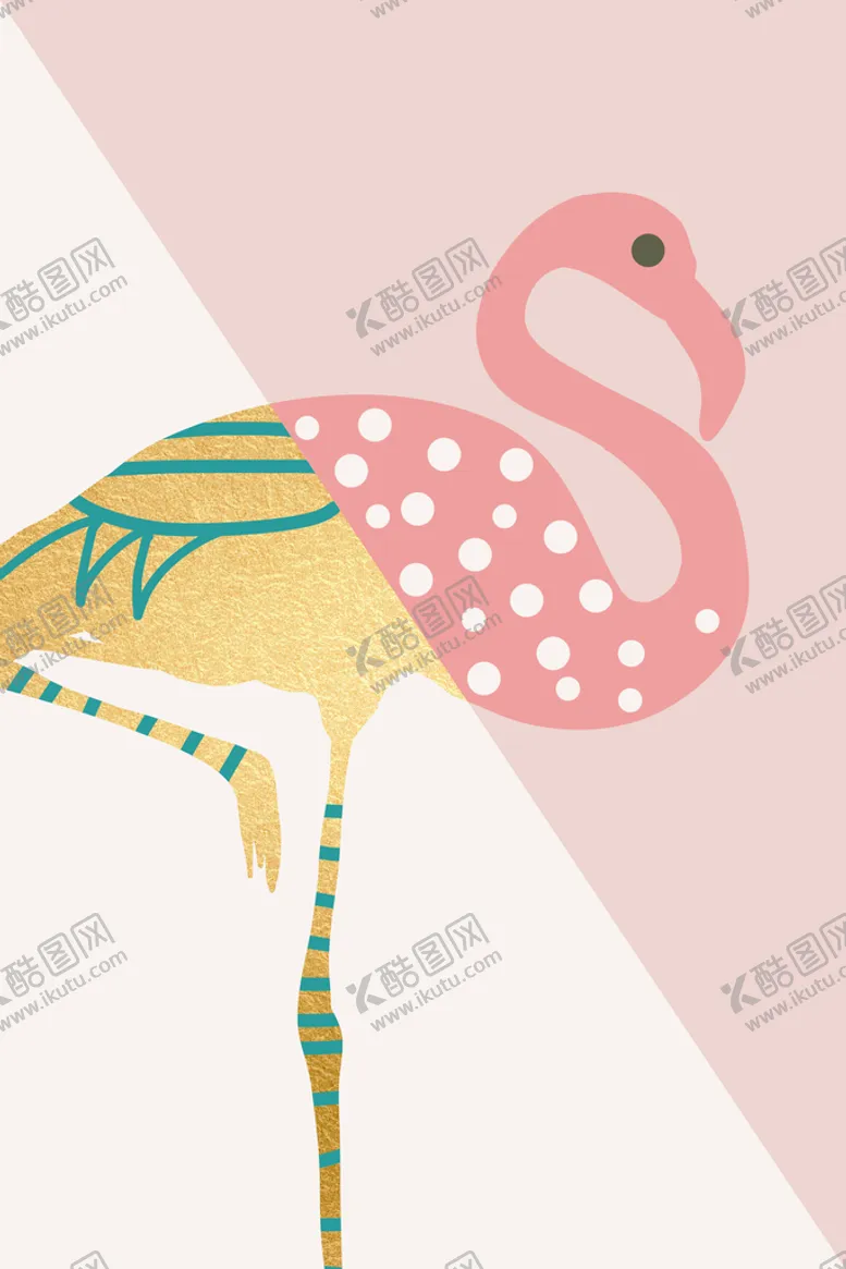 编号：04379509161506330452【酷图网】源文件下载-火烈鸟装饰画