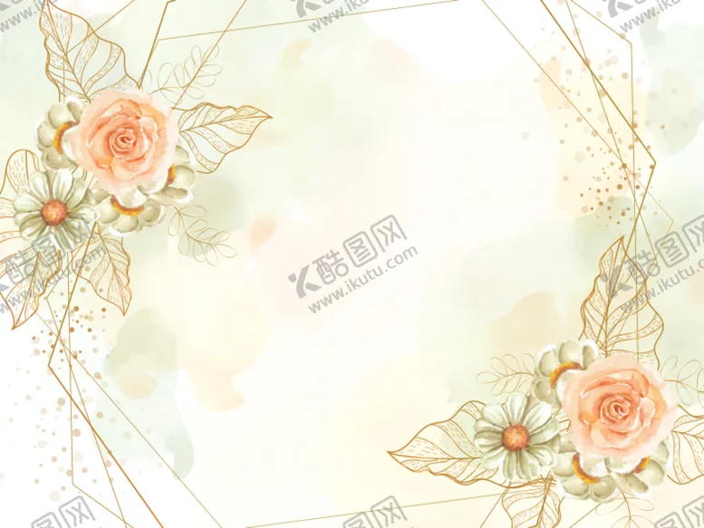 编号：24780510082128475064【酷图网】源文件下载-水彩花卉背景