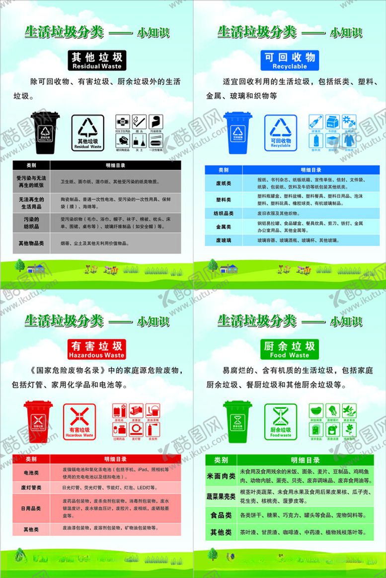编号：69207002261939189156【酷图网】源文件下载-垃圾分类宣传海报