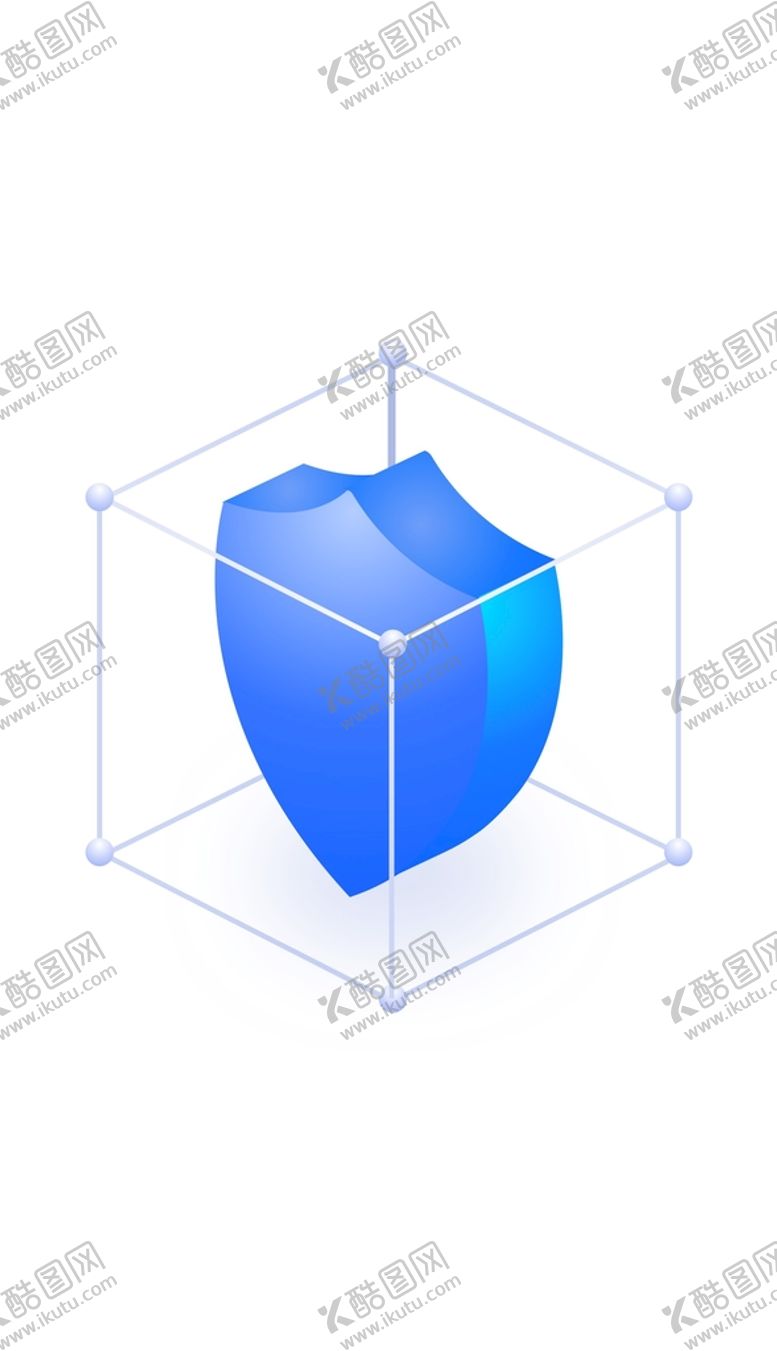 编号：24068309132237045074【酷图网】源文件下载-蓝色底座3D立体安全生产图标AI未来感UI控件