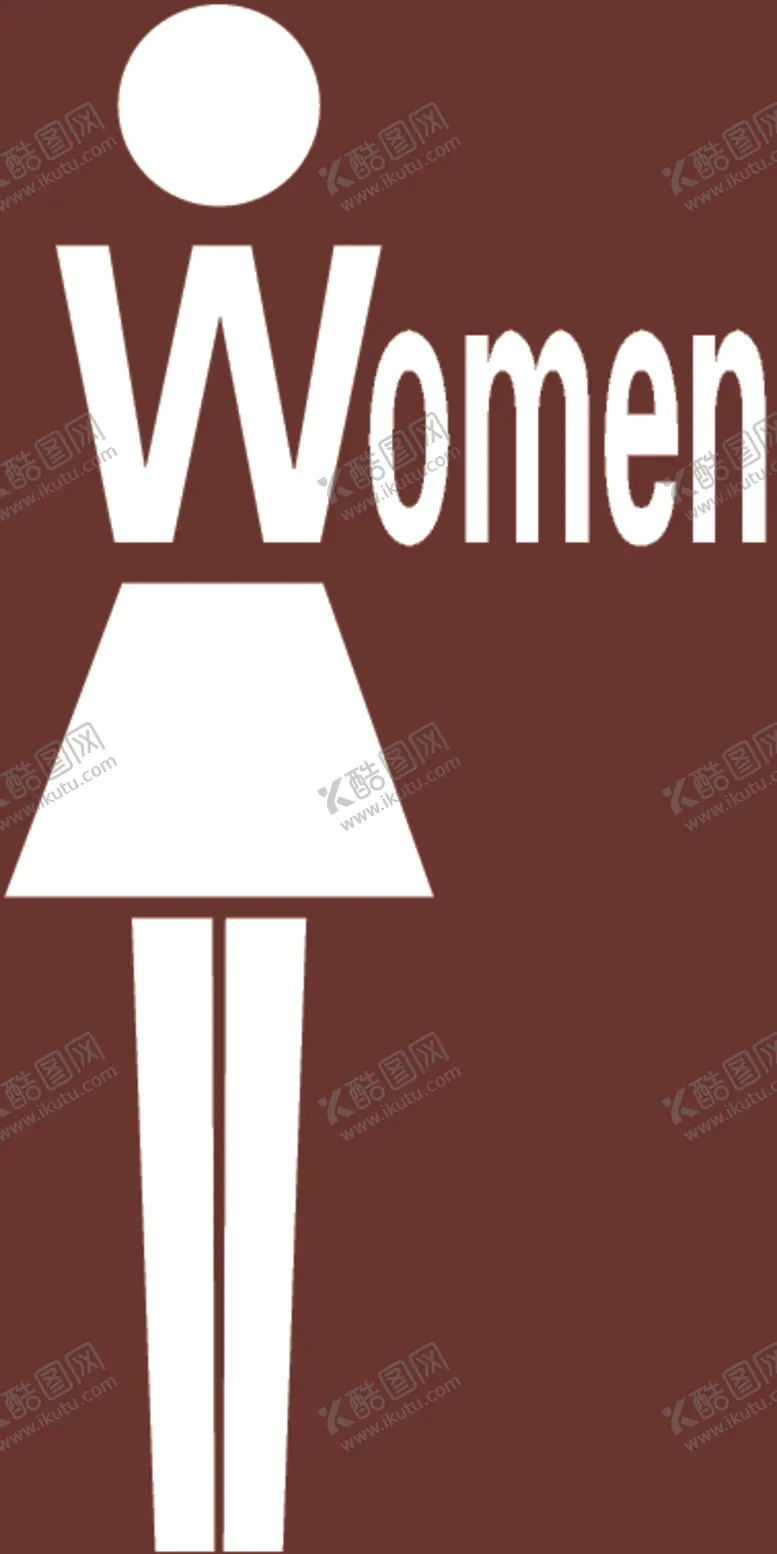 编号：74165207020418123883【酷图网】源文件下载-女卫生间标识洗手间标识