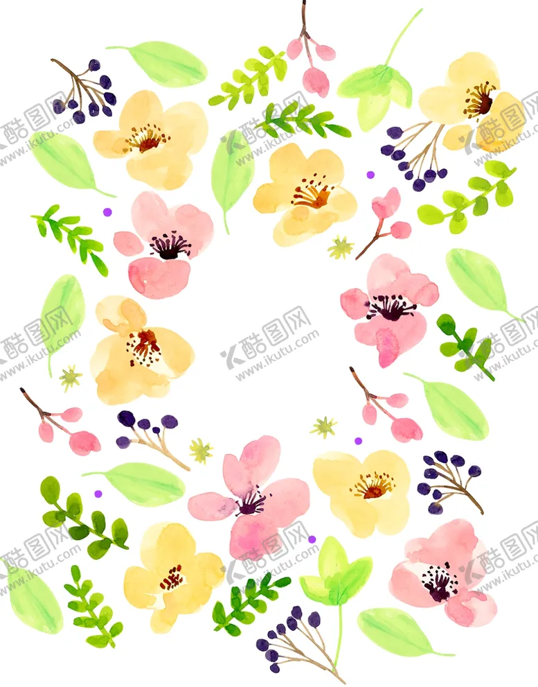 编号：67471203291428312576【酷图网】源文件下载-花草边框