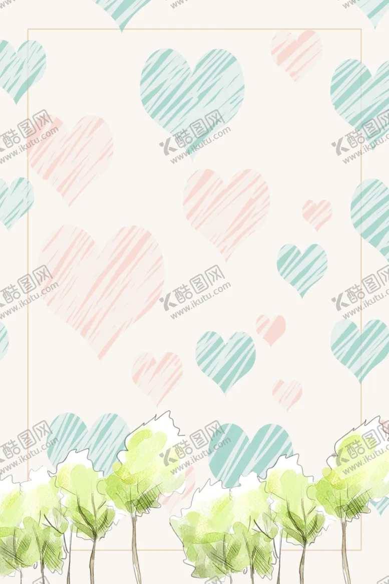 编号：35048605092007011174【酷图网】源文件下载-森系植物清新背景