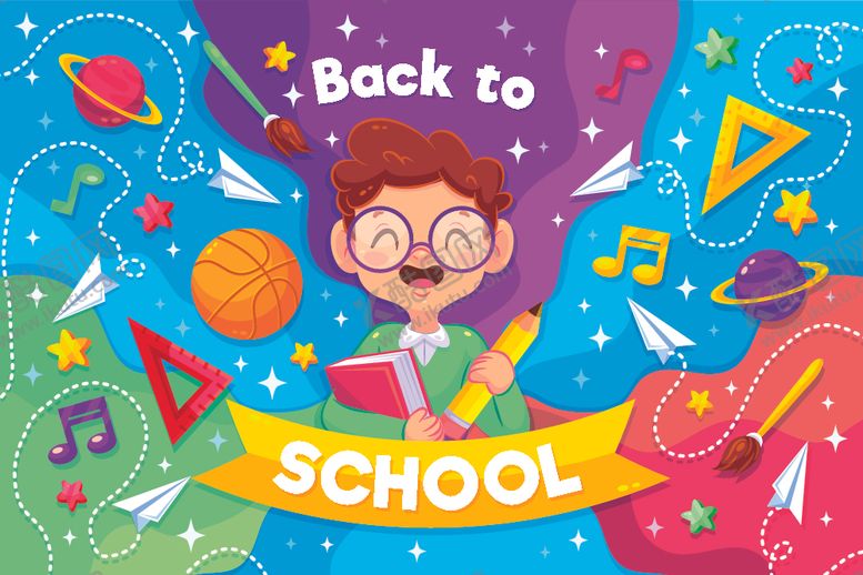 编号：68469709111501276314【酷图网】源文件下载-开学海报设计