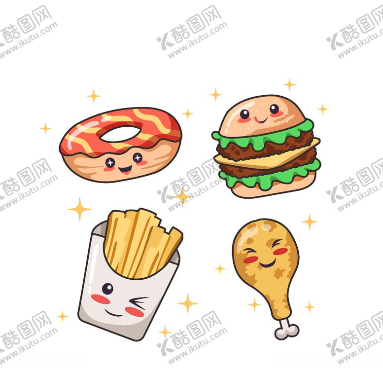 编号：16204809211212548330【酷图网】源文件下载-可爱食物