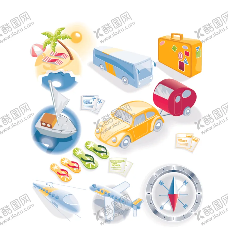编号：62678409290810306630【酷图网】源文件下载-旅游交通工具