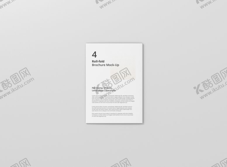 编号：54162010281257431456【酷图网】源文件下载-折页效果图样机