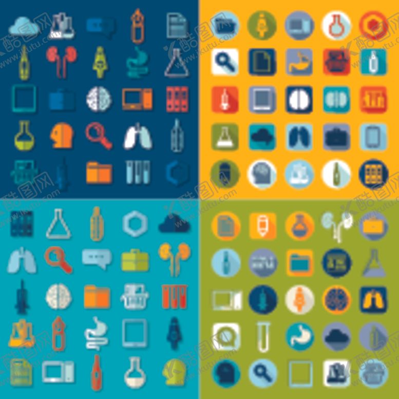 编号：24362604250810592088【酷图网】源文件下载-多彩科技类图标集合