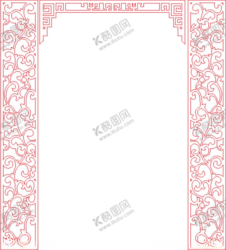 编号：76089809121833425406【酷图网】源文件下载-镂空雕刻背景墙雕花隔断