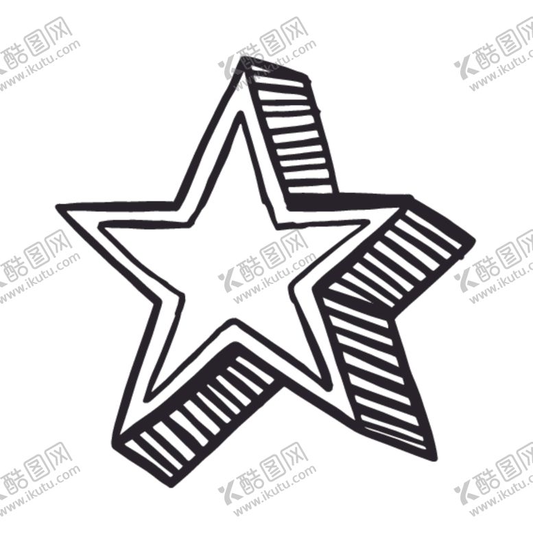 编号：11480807060836012895【酷图网】源文件下载-黑色创意五角星图案