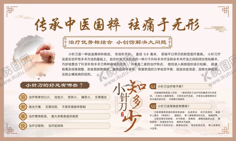 编号：26848212042353457481【酷图网】源文件下载-中医针刀科普展板