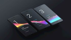 屏幕样机笔记本APP引导页苹果手触手