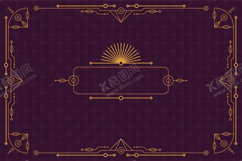 编号：37695110190918324087【酷图网】源文件下载-金色线条背景