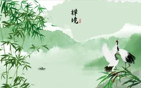 山水画PSD素材风景风景