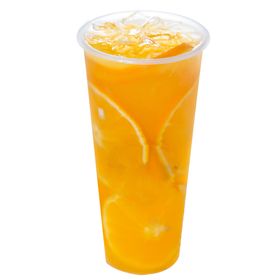 鲜橙水果茶异形卡