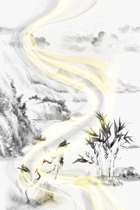 水墨插画