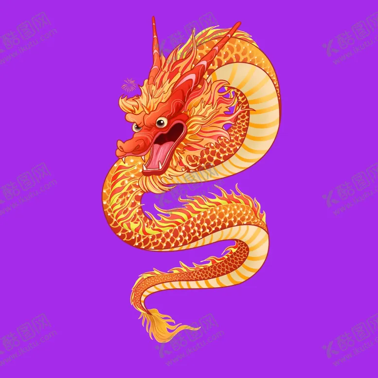 编号：28892612160052202037【酷图网】源文件下载-手绘卡通龙