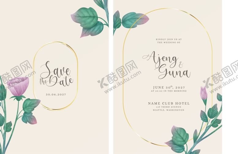 编号：22239810051521527229【酷图网】源文件下载-清新花卉贺卡