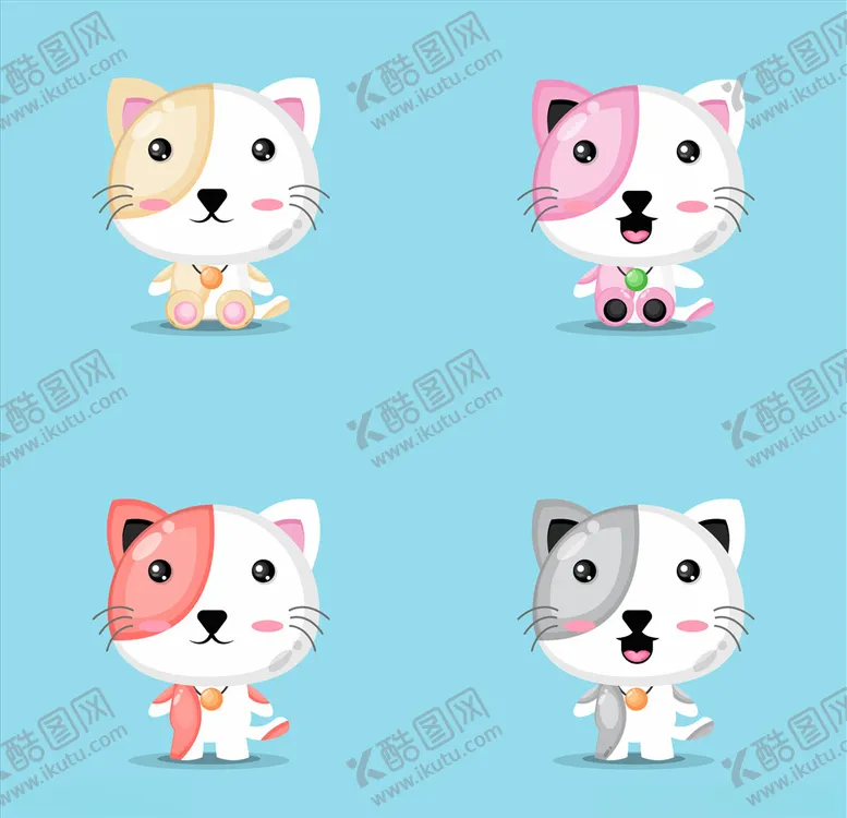 编号：30447306271614356982【酷图网】源文件下载-卡通小猫