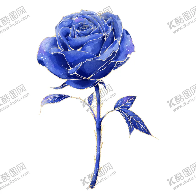 编号：85176910080240400293【酷图网】源文件下载-蓝色玫瑰花