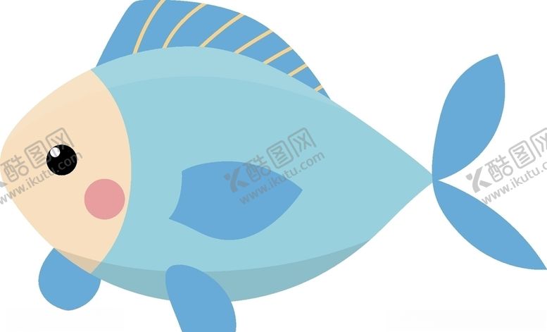 编号：18148809300214301633【酷图网】源文件下载-蓝色的鱼矢量素材