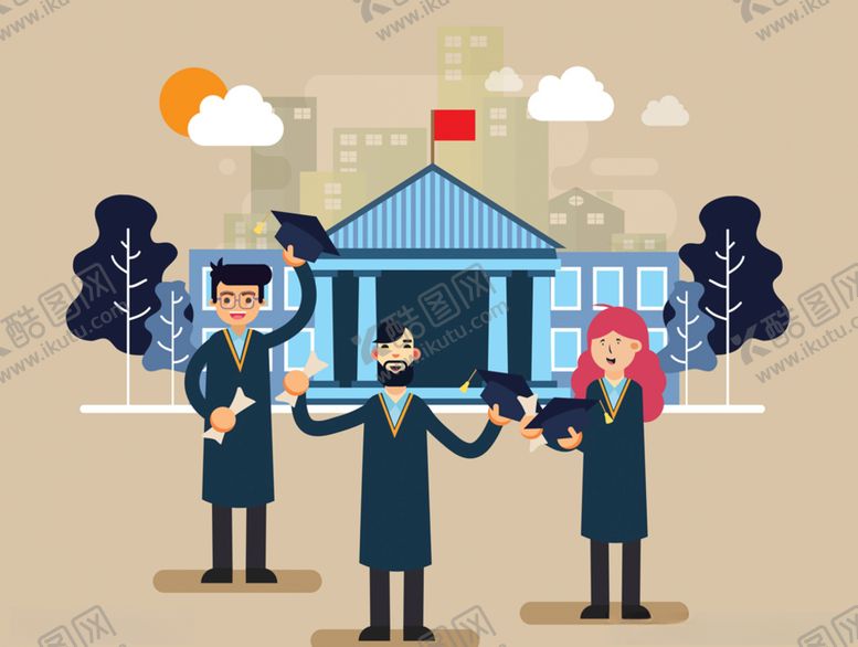 编号：59247510151315059348【酷图网】源文件下载-大学生毕业照