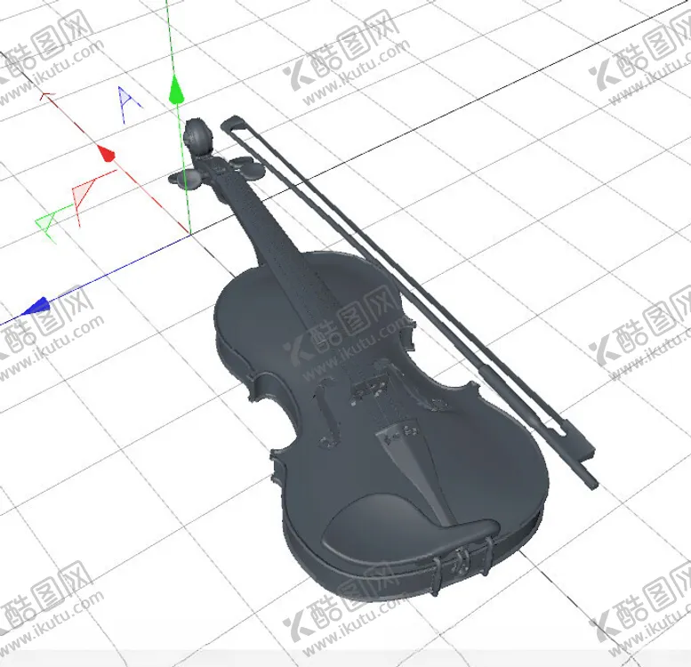 编号：57068512201503424103【酷图网】源文件下载-C4D模型小提琴