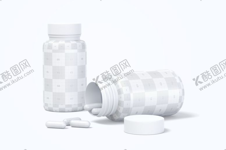 编号：29436002270925068699【酷图网】源文件下载-圆形塑料医药瓶装样机