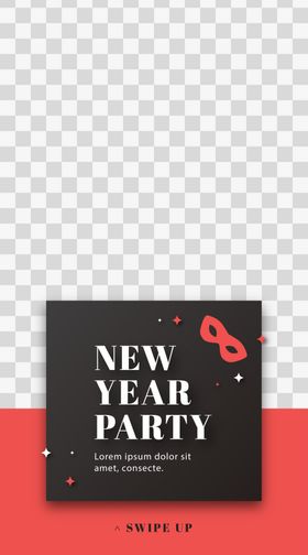 红色海报公司内页背景个性